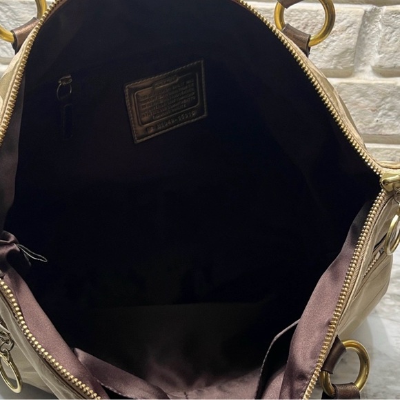 Coach Metallic Gold Jacquard Tote - Picture 13 of 13